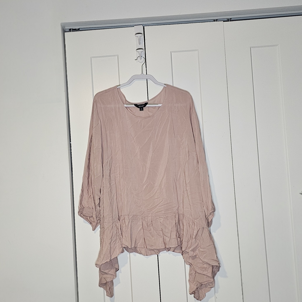 Simply Vera Vera Wang Blush Ruffle Blouse